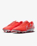 Fußballschuhe Nike Legend Legend 10 Academy FG/MG Herren Hot Lava Weiß