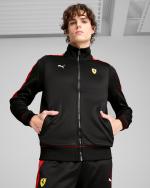 Scuderia Ferrari Race MT7 Herren-Sportjacke aus Polyester und Baumwolle, Schwarz