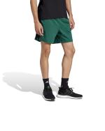  Pantaloncini Shorts UOMO Adidas Essentials Single Jersey 3-Stripes 7 Verde 