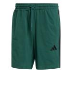  Pantaloncini Shorts UOMO Adidas Essentials Single Jersey 3-Stripes 7 Verde 