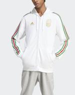  Italia Italy FIGC Adidas Giacca Felpa Cappuccio Euro 2024 UOMO Bianco 