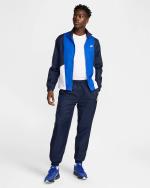 Nike Sportswear Club Color Block Woven Herren Mikrofaser Freizeit Trainingsanzug Blau