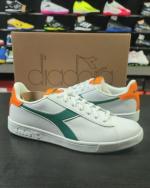 Sportschuhe Turnschuhe Diadora Game Herrenturnier Weiß ORANGE KHAKI