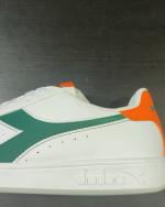 Sportschuhe Turnschuhe Diadora Game Herrenturnier Weiß ORANGE KHAKI