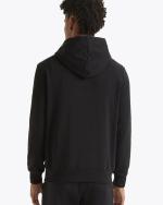 Diadora Hooded Sweatshirt Pullover Logo French Terry brushed cotton Man black MADE IN ITALY