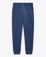 Sport Suit Pants Diadora Sweat Cuff LOGO French Terry Gauzato Cotton Mens MADE IN ITALY Blue Oceania