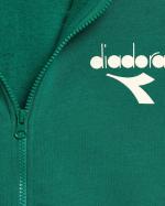 Diadora Hoodie Full Zip Essentials Sport Men's Cotton Green Sports Hooded Sweatshirt Jacket