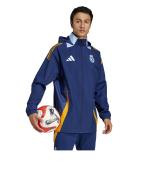  Real Madrid Adidas Giacca tuta Blu 2025 Anthem Stadium Pre match 