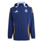  Real Madrid Adidas Giacca tuta Blu 2025 Anthem Stadium Pre match 