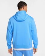 HOODIE SWEATSHIRT NIKE Pullover Sportswear CLUB Sportswear Fleece WITH POCKETS Cotton Royal