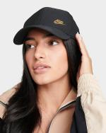 Nike Sportswear Club Unisex-Cap aus Polyester, Schwarz/Gold