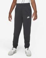 Nike Sportswear K NSW POLY FZ Polyester Jungen Kinder Unisex Kompletter Trainingsanzug Freizeit Rauchgrau, Anthrazit, Weiß