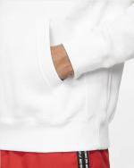 NIKE HOODIE Pullover Sportswear CLUB Sportswear Fleece WITH POCKETS Cotton White