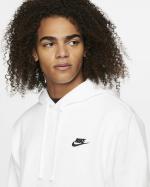 NIKE HOODIE Pullover Sportswear CLUB Sportswear Fleece WITH POCKETS Cotton White