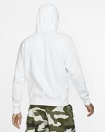 NIKE HOODIE Pullover Sportswear CLUB Sportswear Fleece WITH POCKETS Cotton White