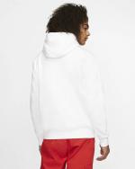 NIKE HOODIE Pullover Sportswear CLUB Sportswear Fleece WITH POCKETS Cotton White