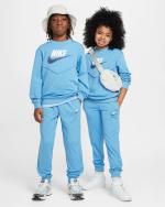 Nike Sportswear Crew Polyester Jungen Kinder Unisex Freizeit Komplett-Trainingsanzug Blau Beyond,Weiß,Weiß