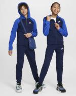 Nike Sportswear K NSW POLY FZ Polyester Jungen Kinder Unisex Game Royal,Midnight Navy,Weiß Kompletter Trainingsanzug Freizeit