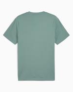 T-Shirt Puma ESS TAPE Cotton Crewneck Grüner Mond