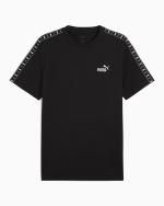 T-Shirt Puma ESS TAPE Cotton Crewneck Schwarz