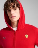 Scuderia Ferrari Puma Race Full Zip Kapuzen-Sportjacke Herren Baumwolle 2025 Rot