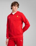 Scuderia Ferrari Puma Race Full Zip Kapuzen-Sportjacke Herren Baumwolle 2025 Rot