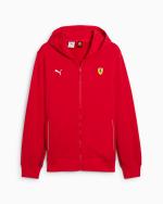 Scuderia Ferrari Puma Race Full Zip Kapuzen-Sportjacke Herren Baumwolle 2025 Rot