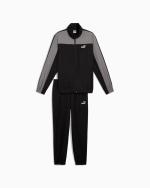 Puma Woven Colorblock Herren Trainingsanzug Mikrofaser Schwarz Grau