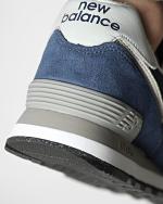 Sports shoes new balance 574 EVN Suede Mesh Navy White sneakers