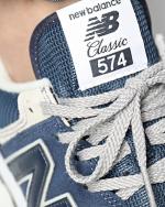 Sports shoes new balance 574 EVN Suede Mesh Navy White sneakers