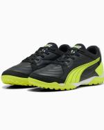 Football boots Puma Pressing IV Turf Trainers Mens Black Yellow