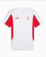  Ac Milan Puma T-shirt maglia Maglietta UOMO Bianco Cotone ftblARCHIVE 2025 