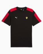  Ferrari Puma T-shirt maglia maglietta Nero Cotone MT7 maniche corte 