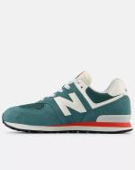 New Balance 574 VPG Wildleder Jungen Frauen Grün Sportschuhe Turnschuhe