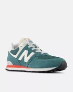 New Balance 574 VPG Wildleder Jungen Frauen Grün Sportschuhe Turnschuhe