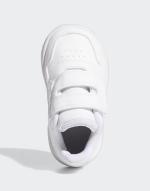 Sports shoes Sneakers Adidas HOOPS Felt Tear closure With tears children Lifestyle Total White