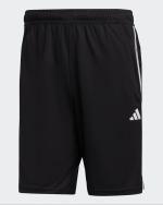 adidas Train Essentials Piquet 3 Stripes Shorts Zip Pockets Polyester Black