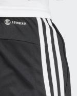 adidas Train Essentials Piquet 3 Stripes Shorts Zip Pockets Polyester Black