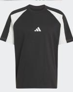 Leisure T-Shirt adidas Essentials ColorBlock Cotton Mens Black White