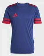  Maglia calcio tennis padel multisport UOMO Adidas Squadra 25 Jersey Blu Rosso 