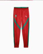  Marocco FRMF Puma Pantaloni tuta Pants Rosso 2025 Woven stadium pre match 