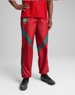  Marocco FRMF Puma Pantaloni tuta Pants Rosso 2025 Woven stadium pre match 