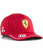  Scuderia Ferrari F1 Puma Cappello Berretto Unisex Rosso C Leclerc poliestere 