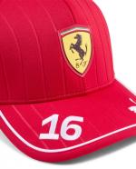  Scuderia Ferrari F1 Puma Cappello Berretto Unisex Rosso C Leclerc poliestere 