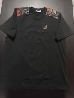 T-Shirt Australian Bandana Baumwolle Rundhals MADE IN ITALY Schwarz