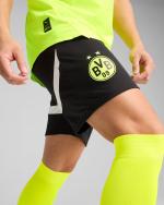  Borussia Dortmund 09 Puma Pantaloncini Shorts calcio UOMO Nero Bianco Home Away 