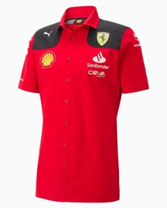  Ferrari Puma T-shirt tempo libero UOMO Rosso Corsa Cotone 2023