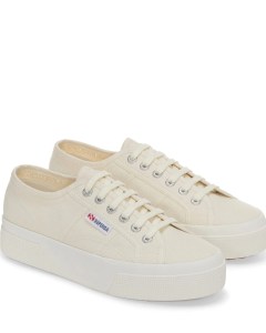  Scarpe Sneakers DONNA Superga 2740 Platform Beige Lifestyle